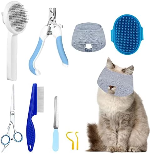 Grooming Supplies for cat training AI