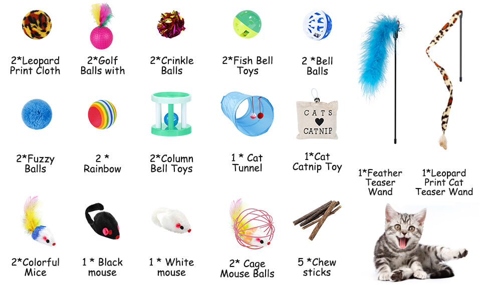 list cat toys