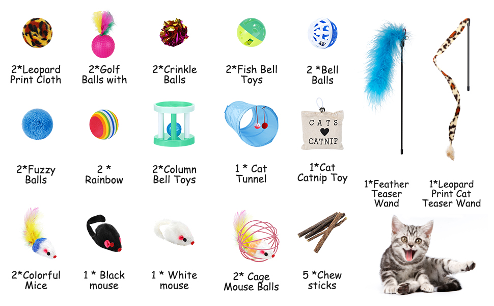 list cat toys